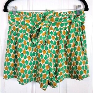 Anthropologie Daughters of The Liberation Pear Print Shorts Size 4 Novel…